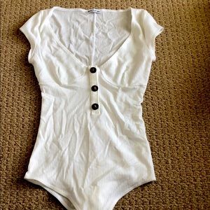 White bodysuit top